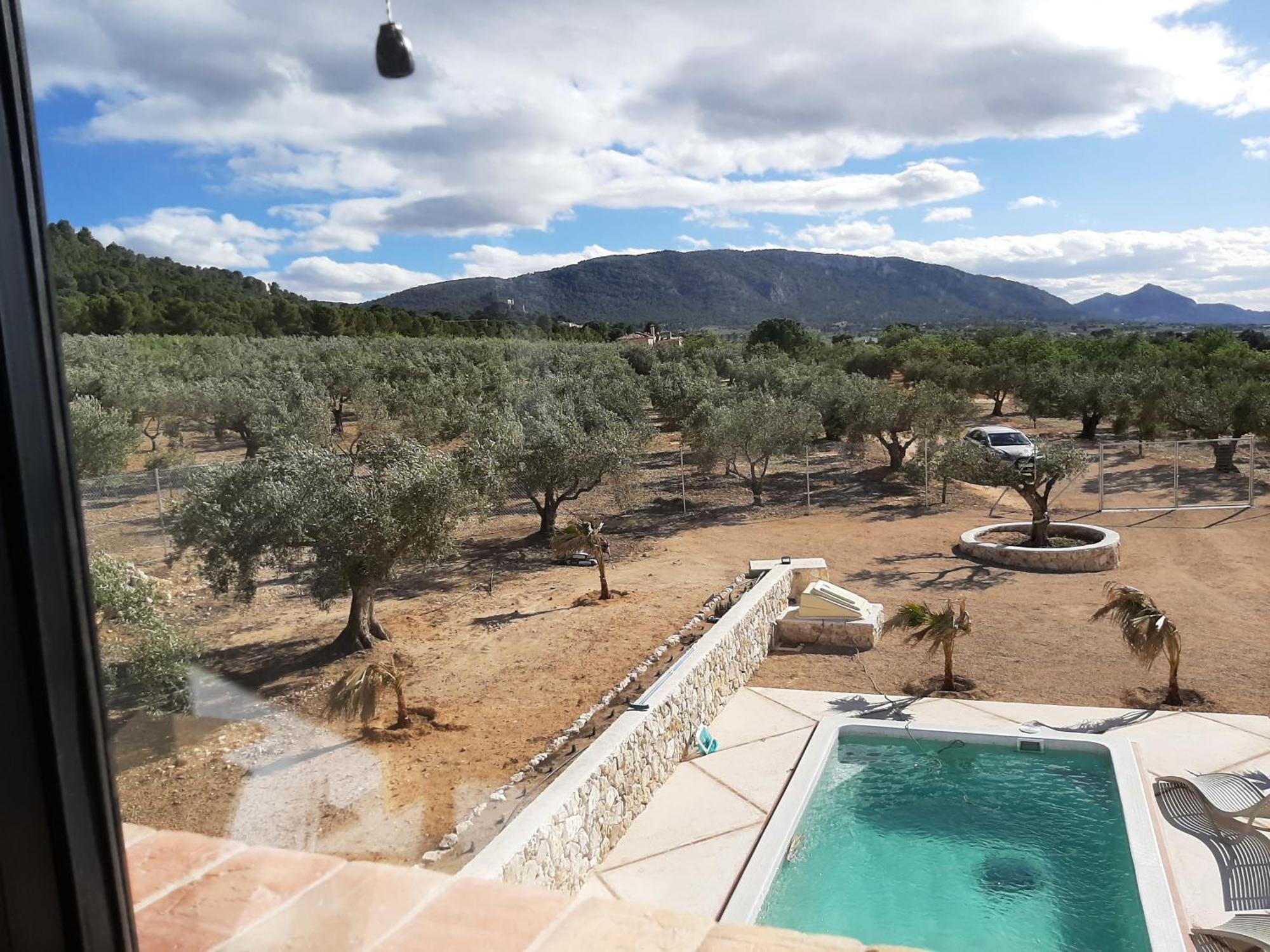 Casita Del Embalse Con Encanto Biar Buitenkant foto